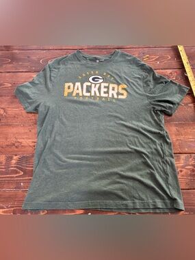 **Green Bay Packers** Logo T-Shirt - Dark Green & Gold VINTAGE XL X-LARGE